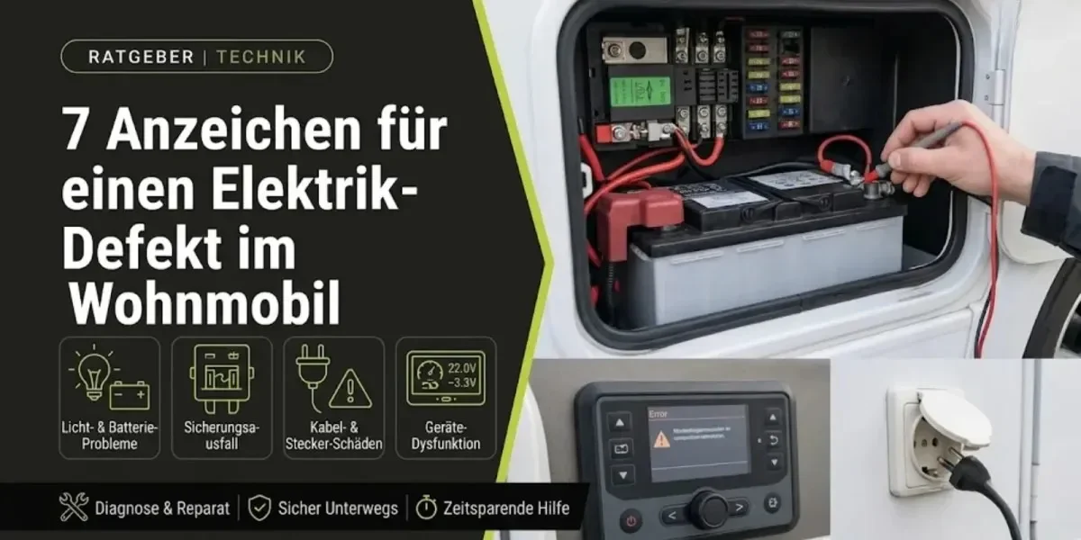 7 Anzeichen für einen Elektrik-Defekt im Wohnmobil