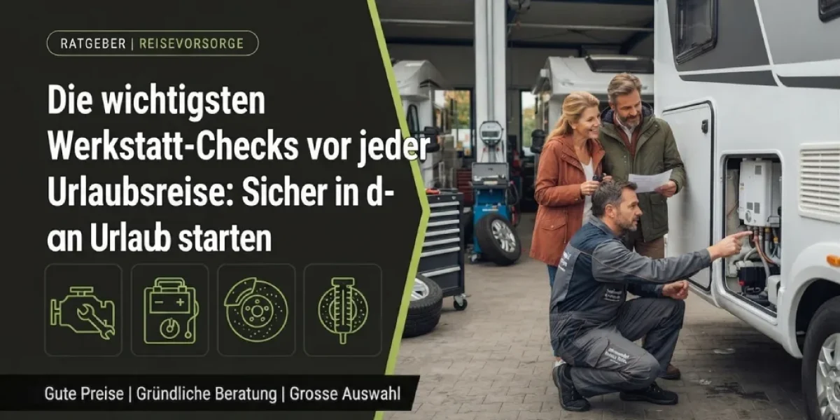 Die wichtigsten Werkstatt-Checks vor jeder Urlaubsreise